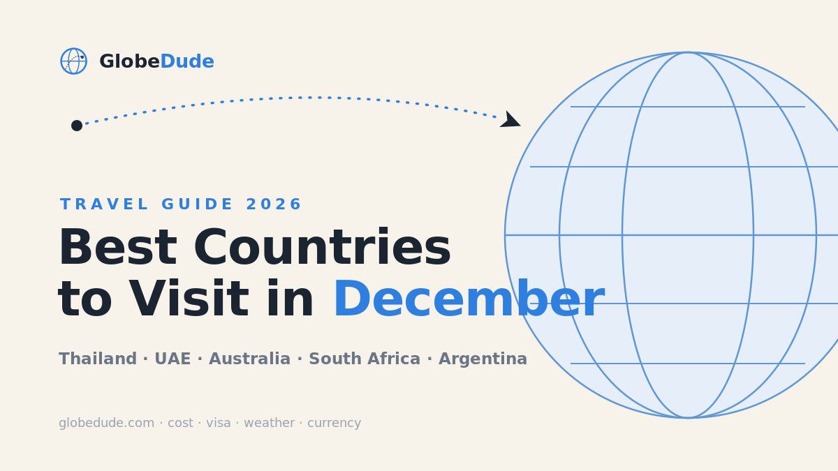 Best Countries to Visit in December 2026 (Winter Sun, Festive and Summer Escapes)