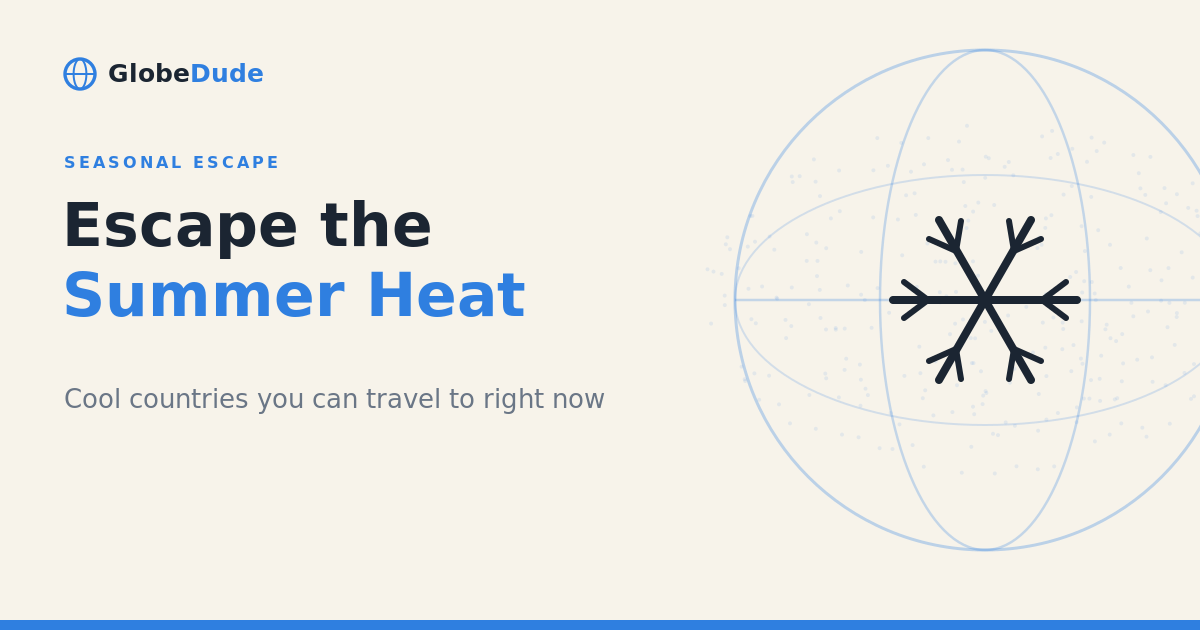 Cool countries to escape the summer heat in 2026