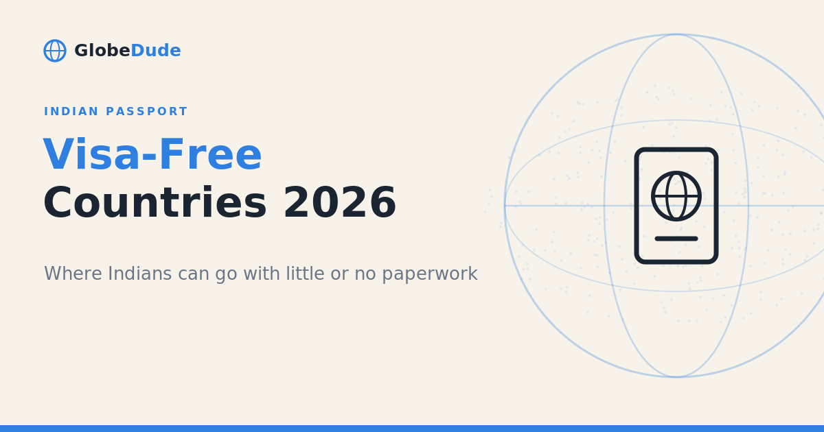 Visa-free countries for Indian passport holders 2026