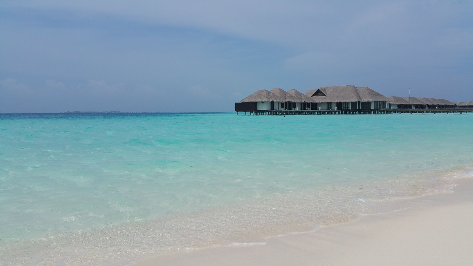 Maldives beach and turquoise water