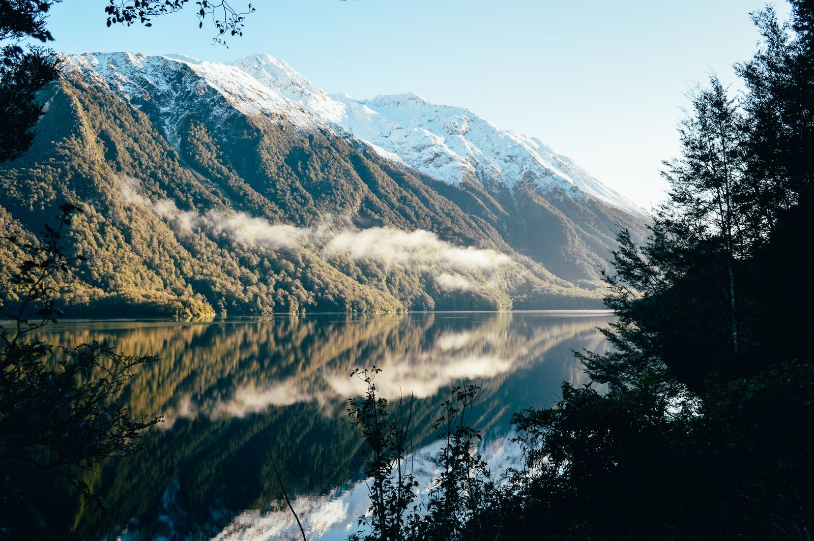New Zealand mountains and lake