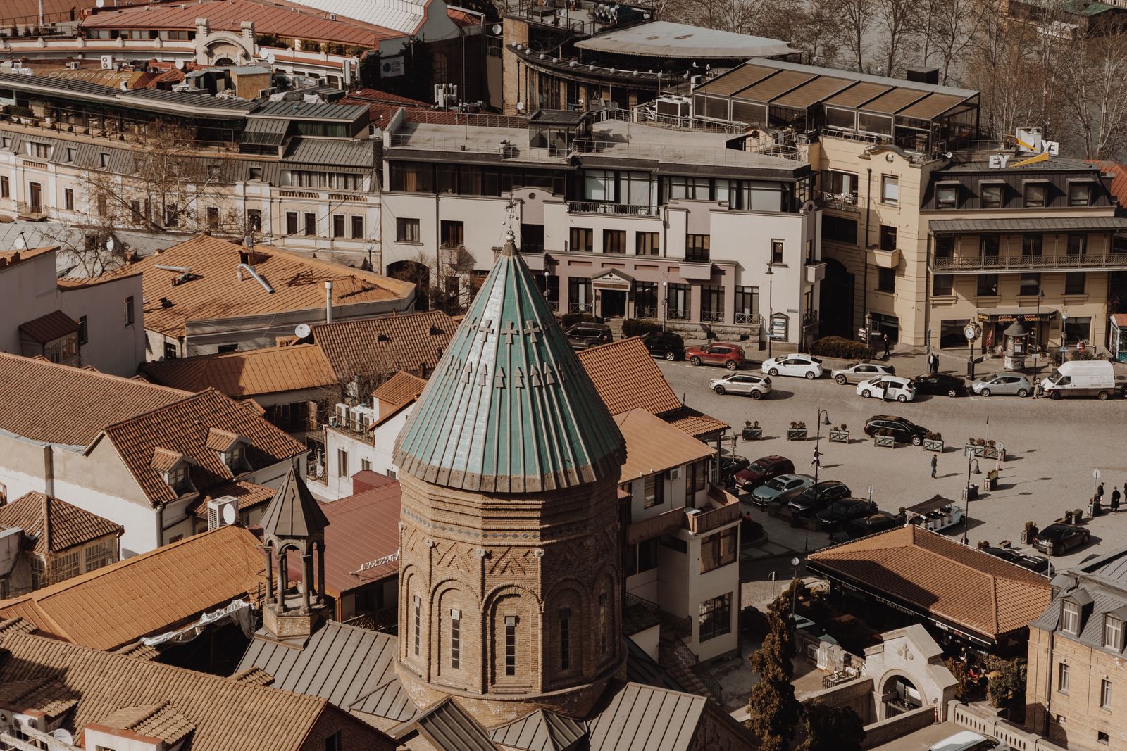Tbilisi and the Caucasus mountains of Georgia