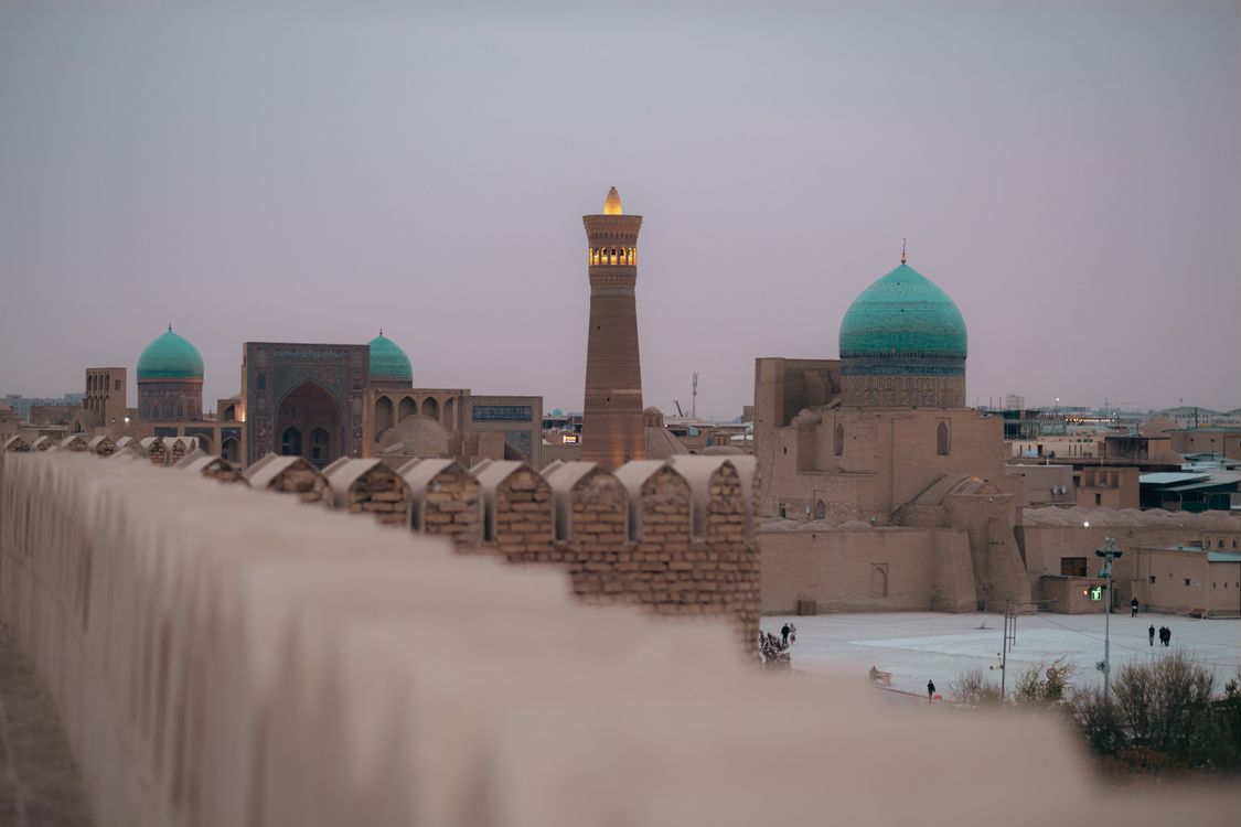 Historic skyline of Bukhara old city, Uzbekistan